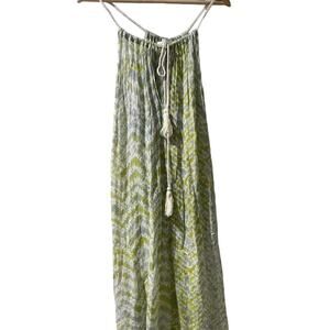 ULLA JOHNSON Women Maxi Dress gauze Cotton Sleeveless boho Size 2 A000502